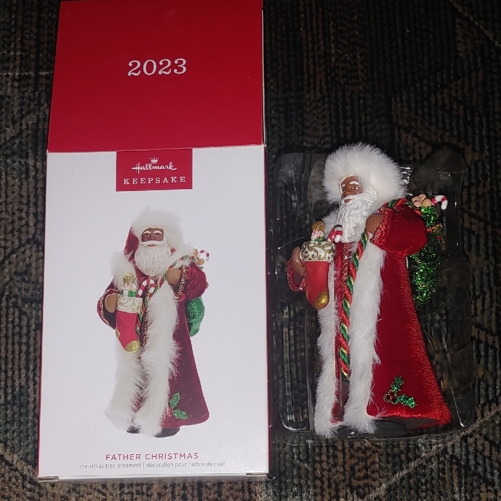 Hallmark Keepsake 2023 Father Christmas Ornament - Red, White, and Green